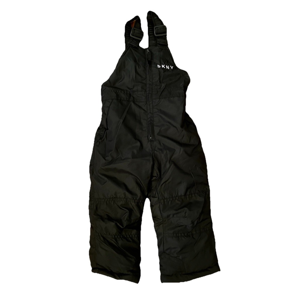 NWOT DKNY Toddler Kids Winter Snow‎ Bib Black Size 24m Ski
